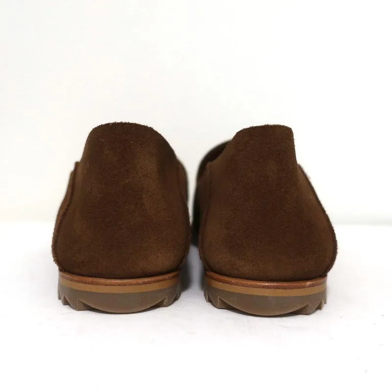 Pedro Garcia Smoking Slippers Yoshi Brown Suede Size 36 Slip-On Loafers NEW