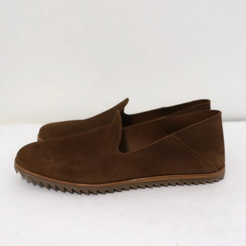 Pedro Garcia Smoking Slippers Yoshi Brown Suede Size 36 Slip-On Loafers NEW