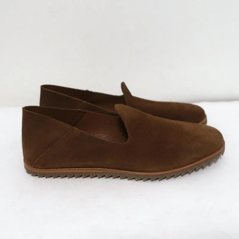 Pedro Garcia Smoking Slippers Yoshi Brown Suede Size 36 Slip-On Loafers NEW
