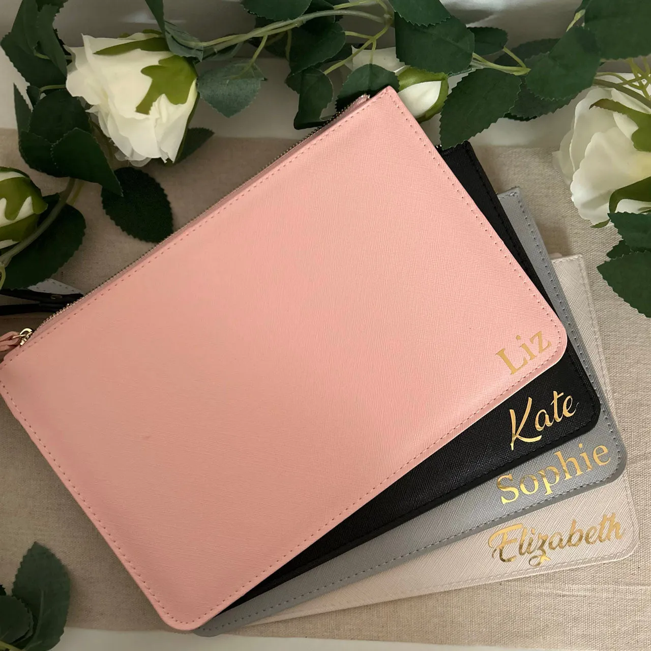 Personalised Bridesmaids Clutch Bag - Personalised Bridesmaids Gift