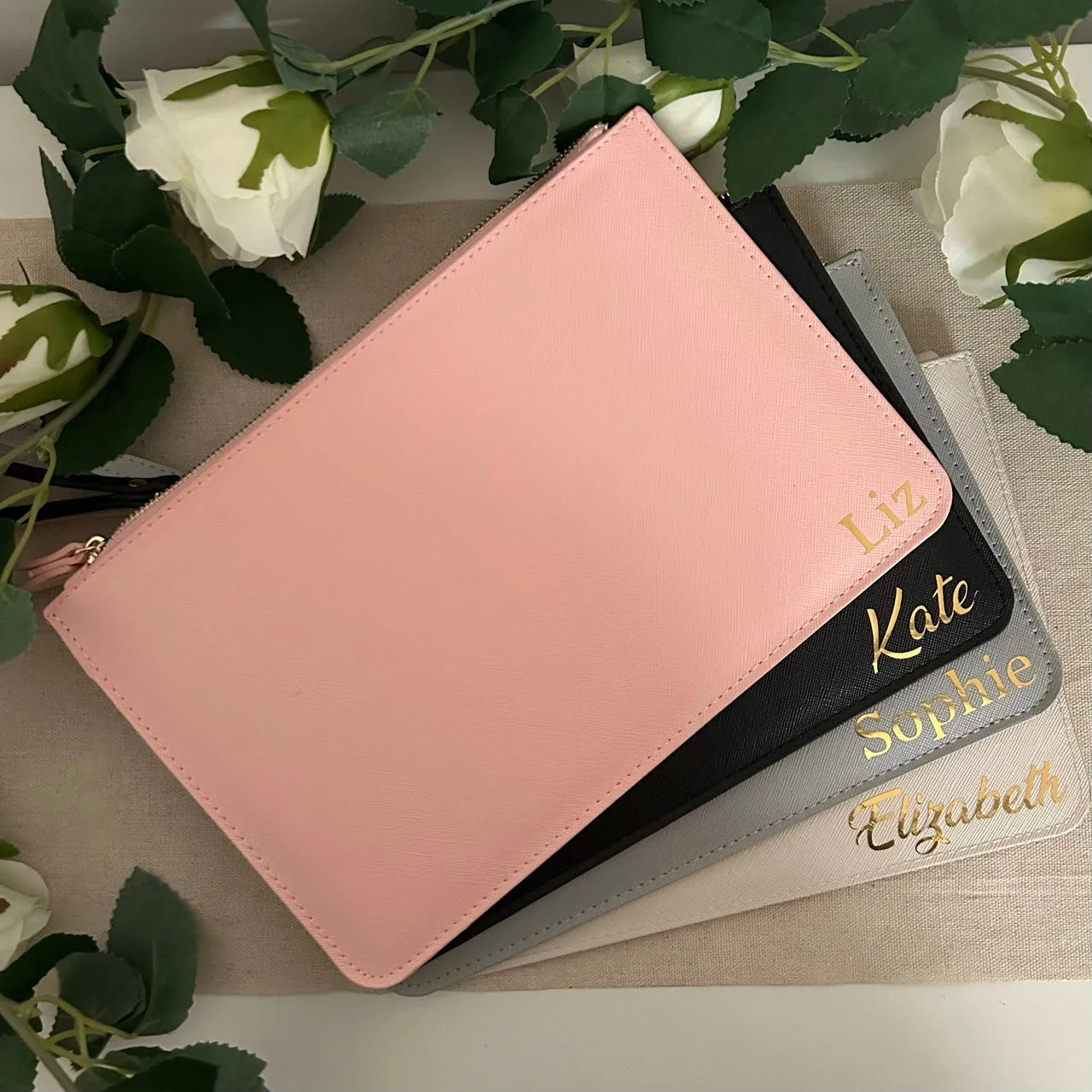 Personalised Bridesmaids Clutch Bag - Personalised Bridesmaids Gift