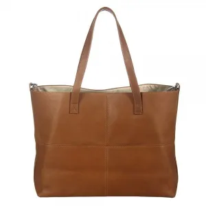 Piel Leather Large Open Multi purpose Tote Bag