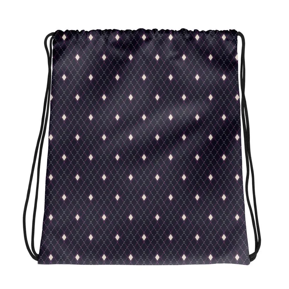 Pink Dragon Nexus Drawstring Bag