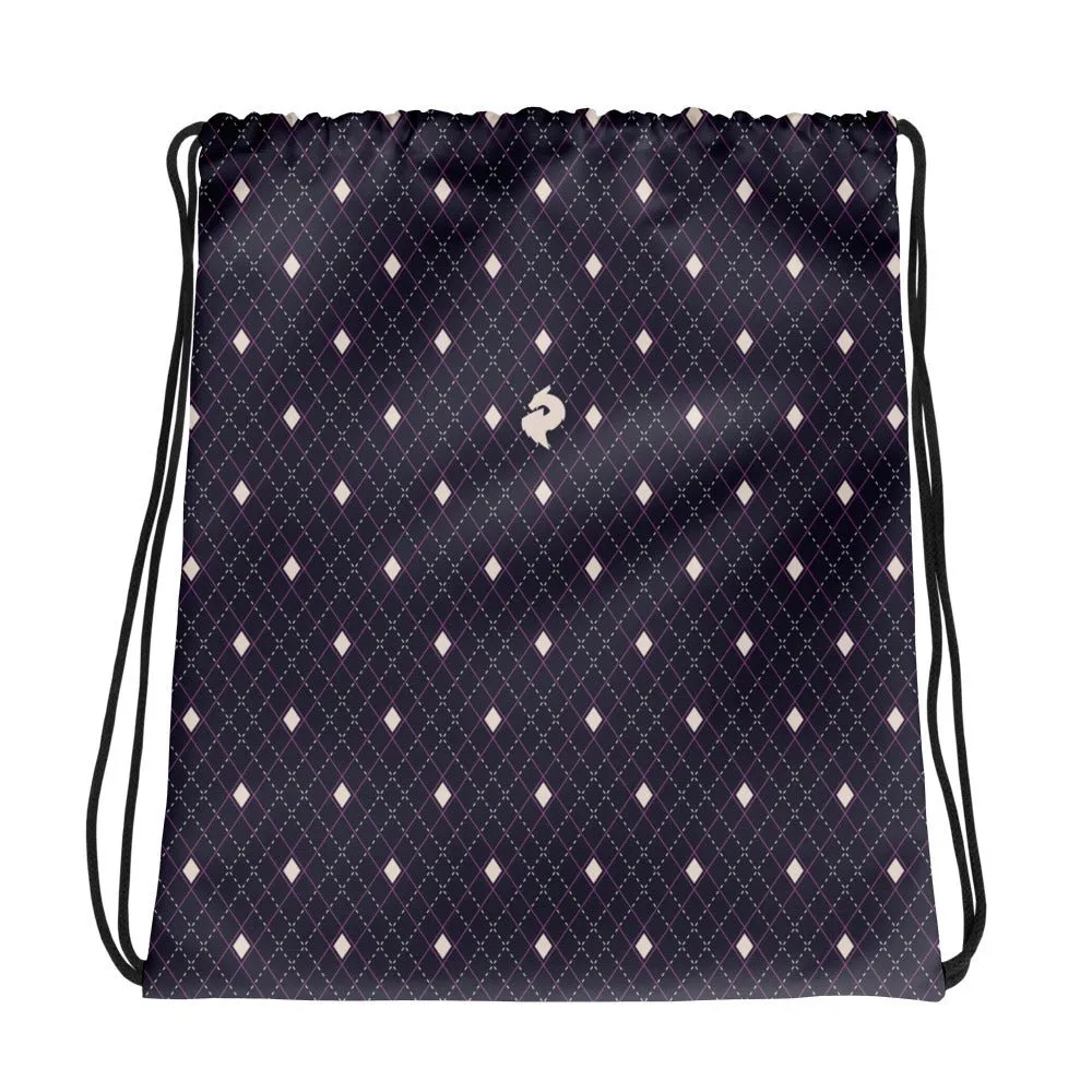 Pink Dragon Nexus Drawstring Bag
