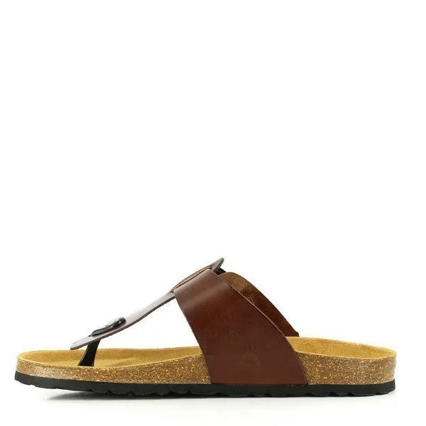 Plakton 100012 Brown Thong Sandals
