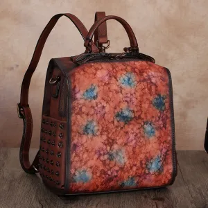 Quilted Womens Designer Leather Backpack Purse Side Bags For Women