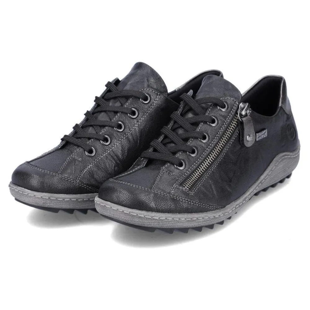 Remonte R1402 Liv 02 Black Leather Sneaker (Women's)