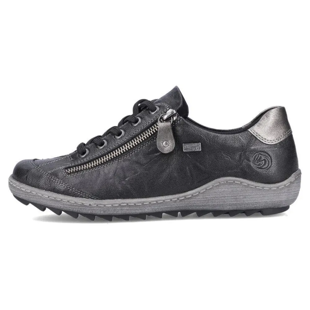 Remonte R1402 Liv 02 Black Leather Sneaker (Women's)