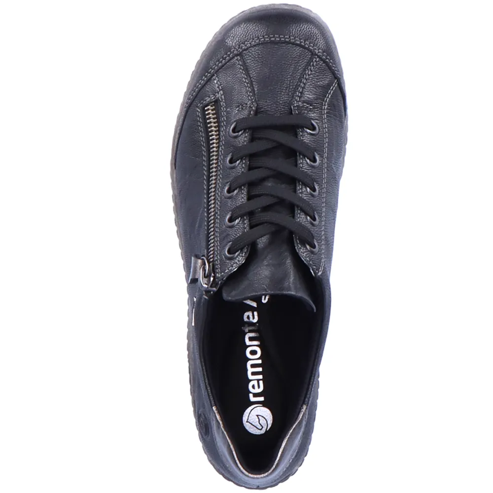 Remonte R1402 Liv 02 Black Leather Sneaker (Women's)
