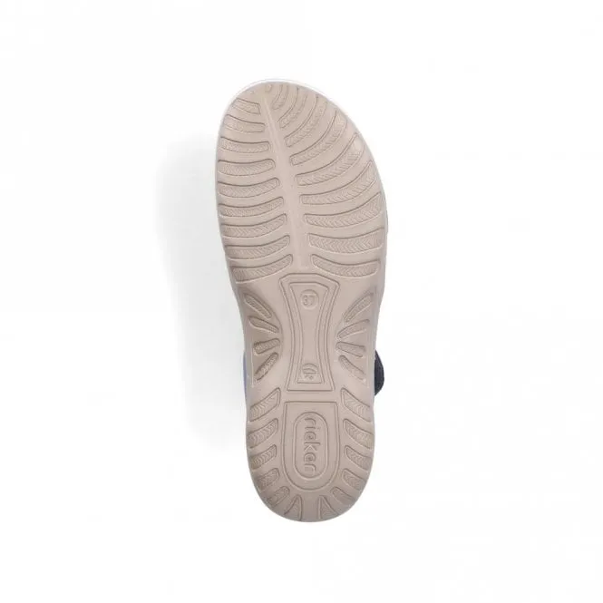 Rieker 64870-14 Ladies Duel Fasten Sandal Blue