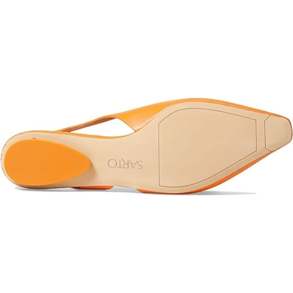 Riva Mandarin Leather Franco Sarto Slingback Flats