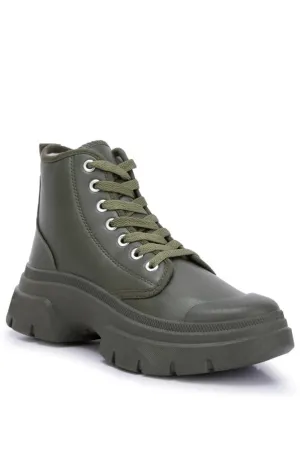Roxanne Lace Up- Khaki