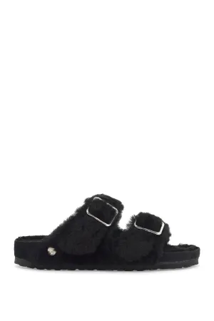 shearling slides 1029990 BLACK
