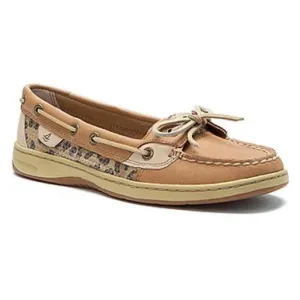Size 8.5 Sperry Angelfish Leopard Sequin Slip On Loafers Boat Shoes