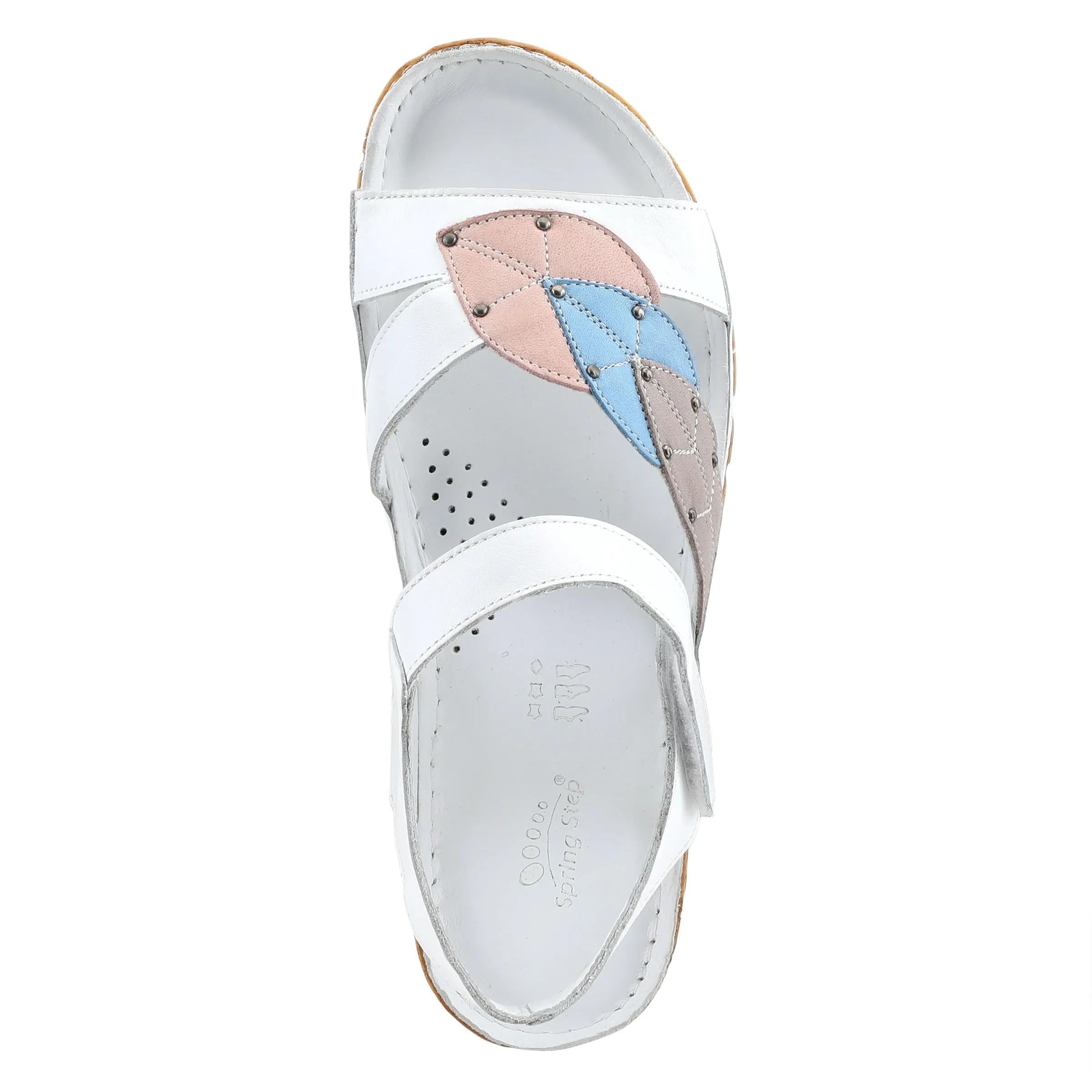 Spring Step Shoes Leaf Quarter Strap Sandals Women's Leather