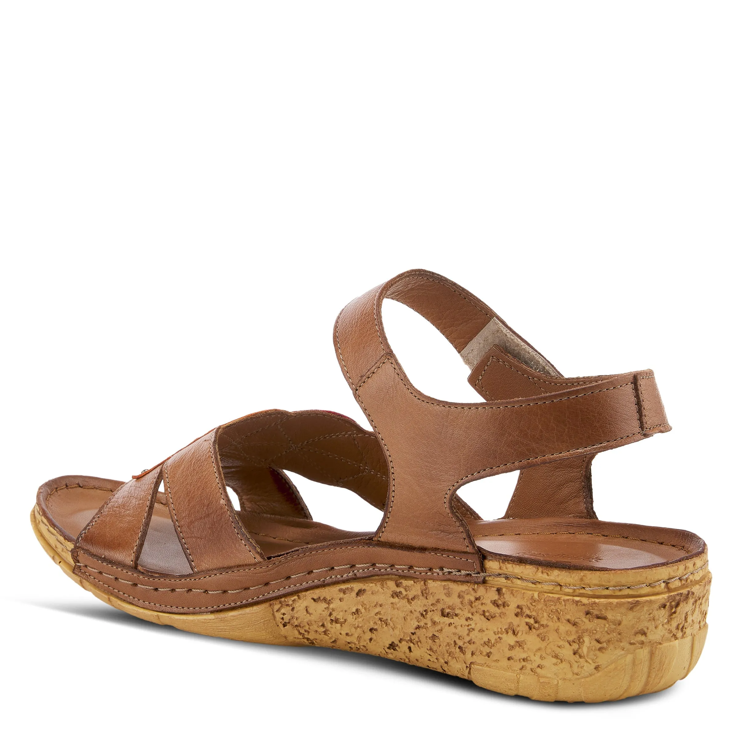Spring Step Shoes Leaf Quarter Strap Sandals Women's Leather