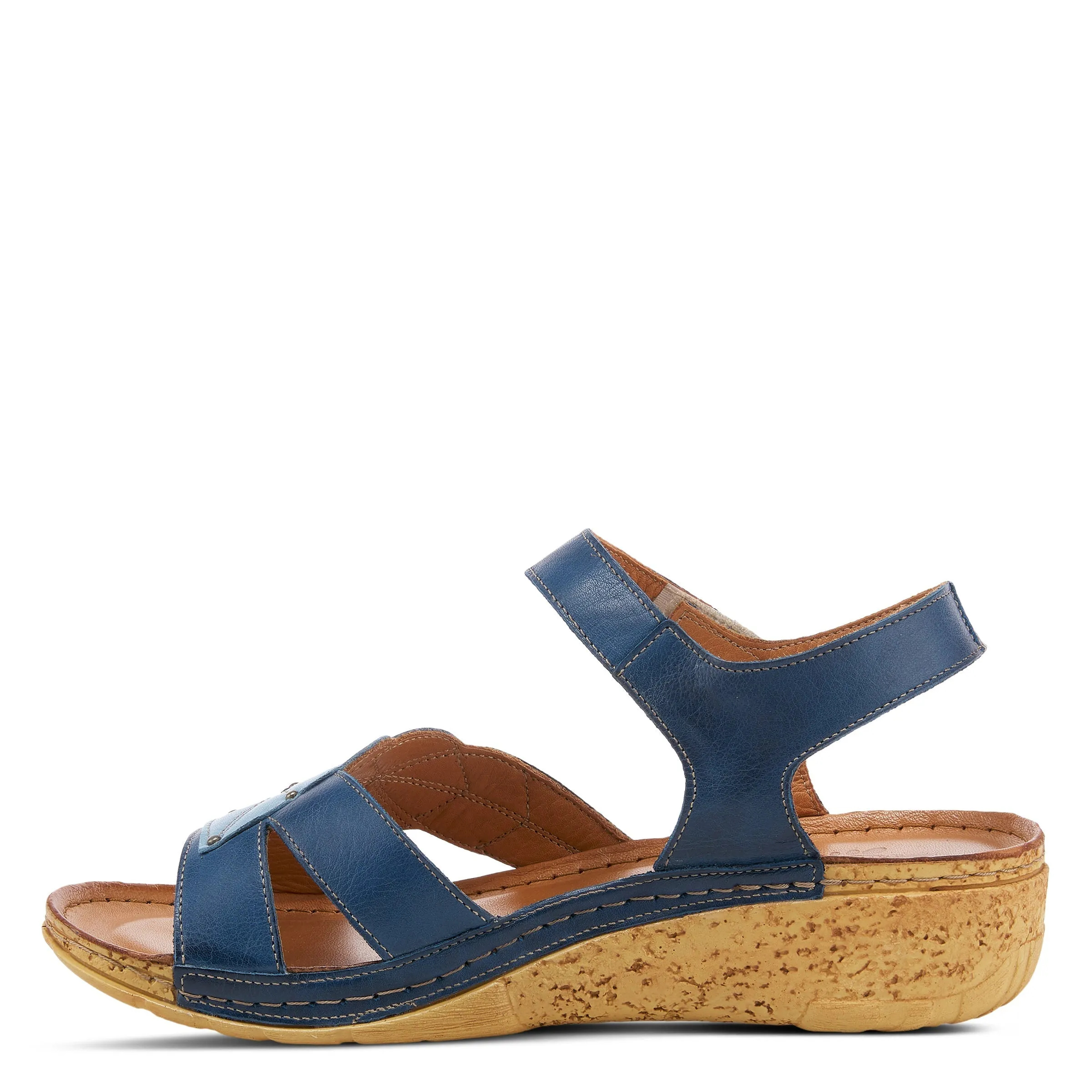 Spring Step Shoes Leaf Quarter Strap Sandals Women's Leather