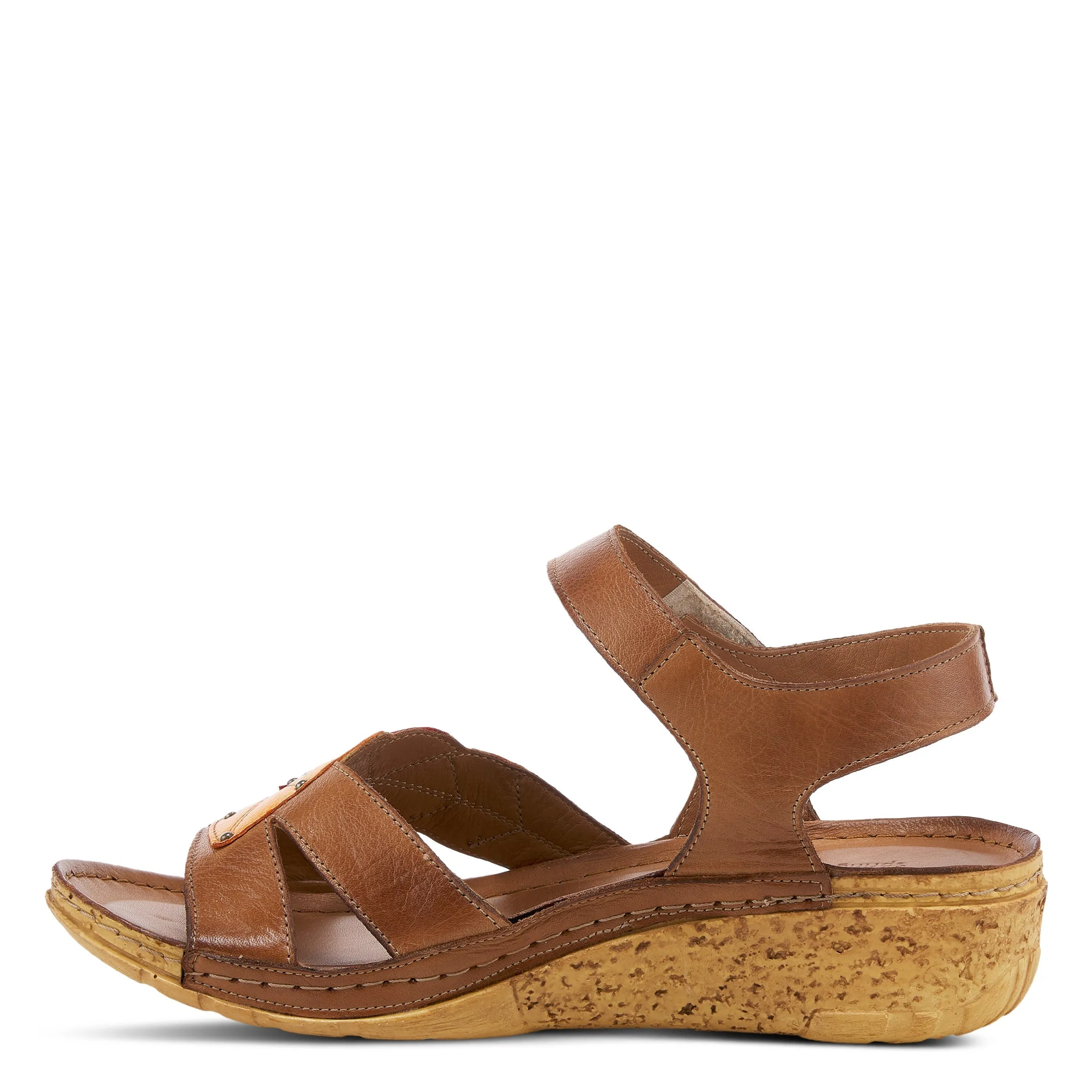 Spring Step Shoes Leaf Quarter Strap Sandals Women's Leather