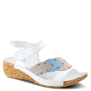 Spring Step Shoes Leaf Quarter Strap Sandals Women's Leather
