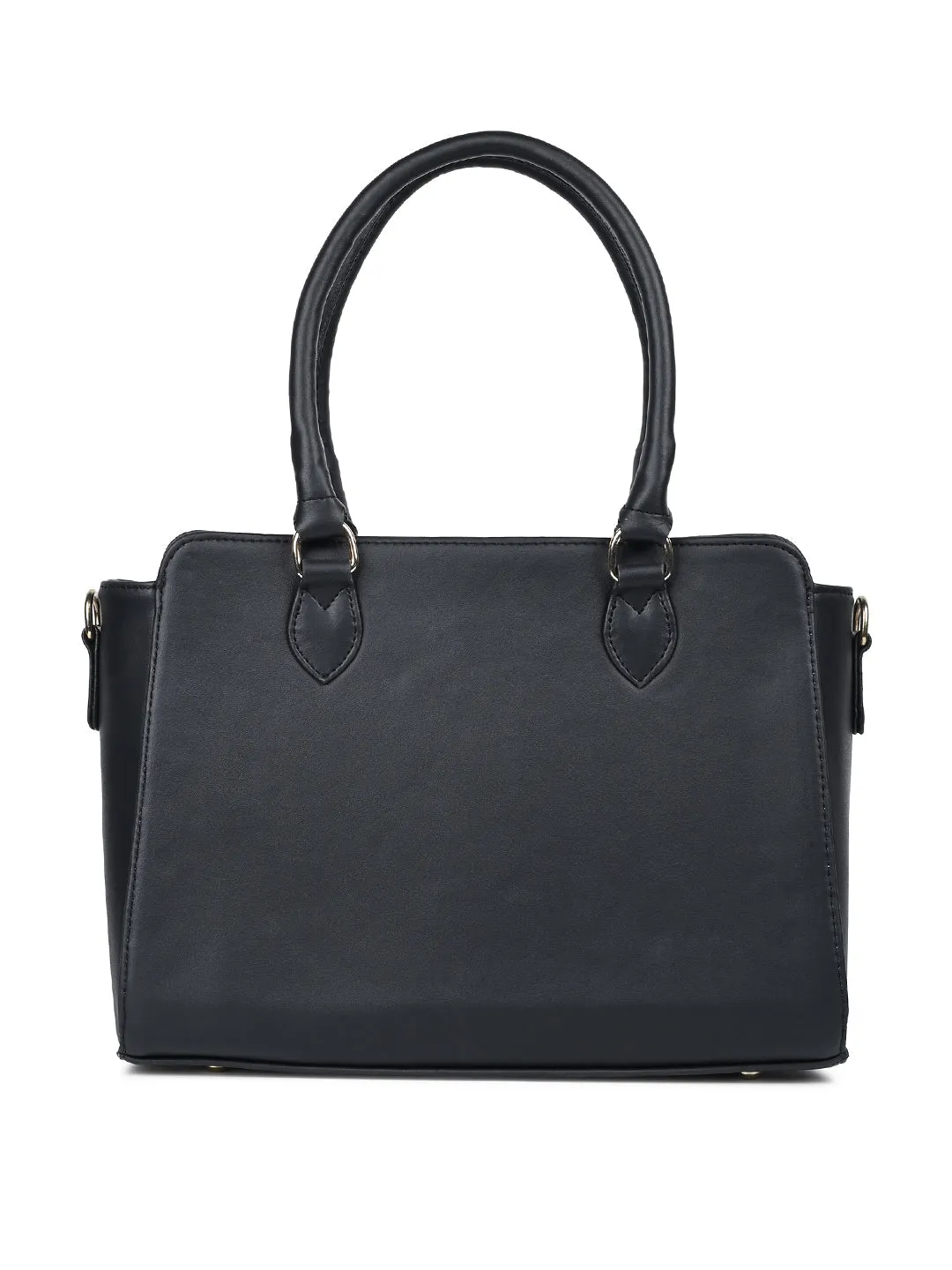Stylish Black Multi-Pocket Satchel Handbag for Women