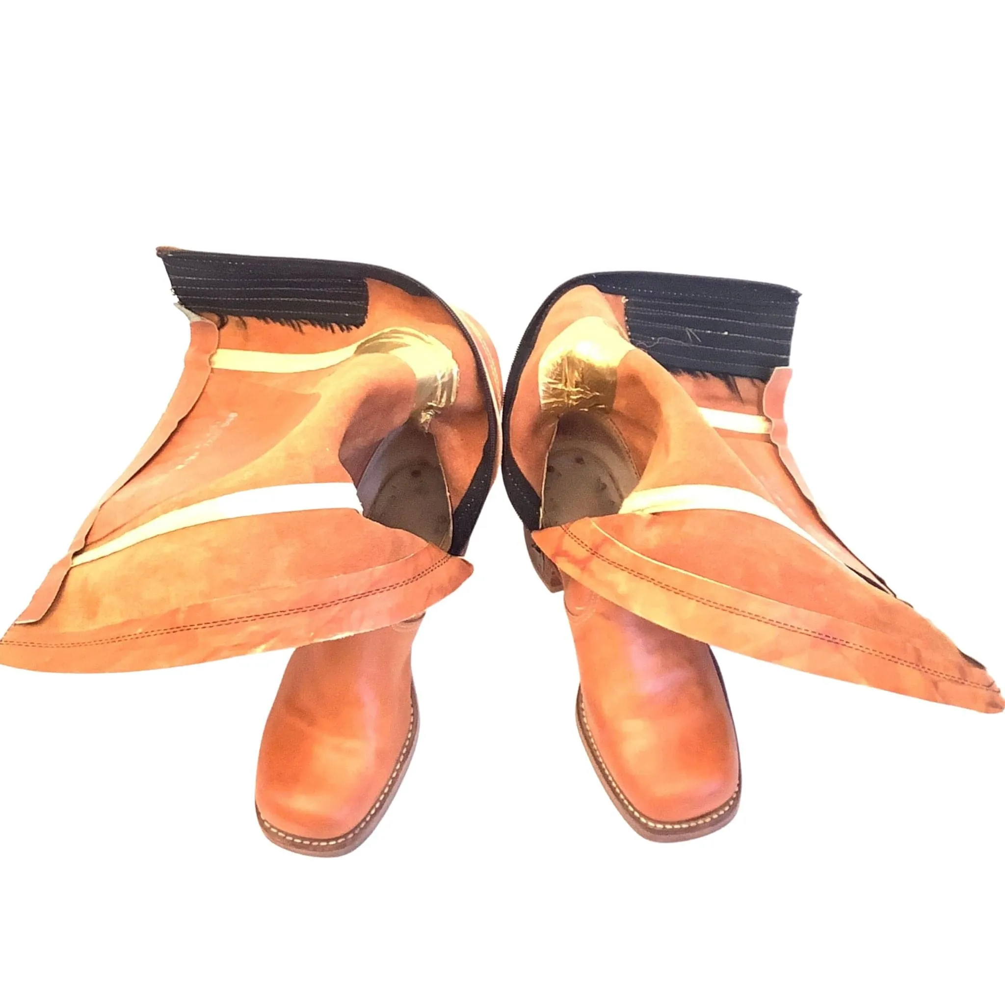 Tan Leather Campus Boots