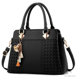 Top-Handle Embroidery Cross body Bag