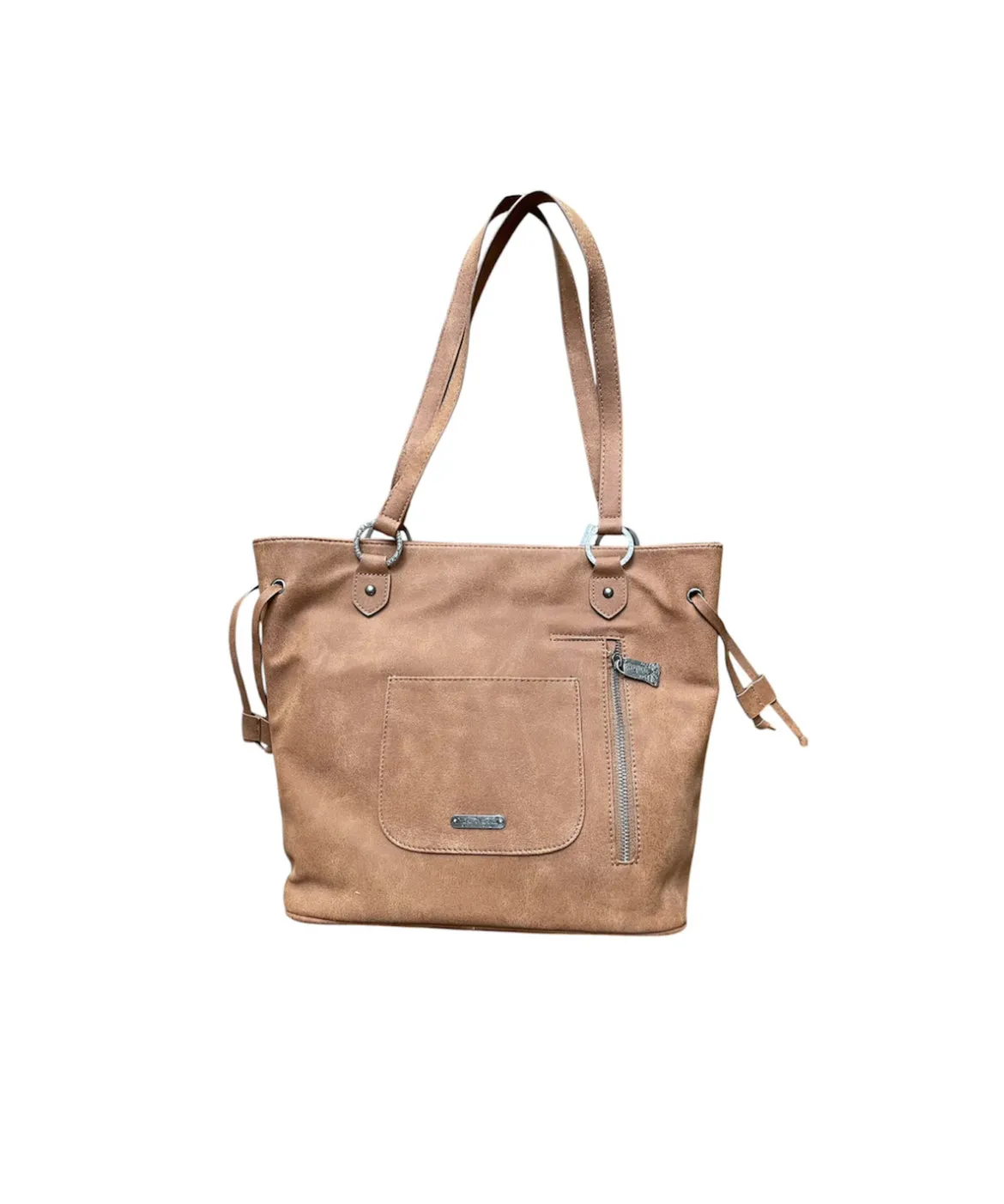 TR142G8317BR - Trinity Ranch Hair-On Cowhide Collection Concealed Carry Tote