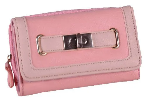 Two Tone Twist Lock Purse