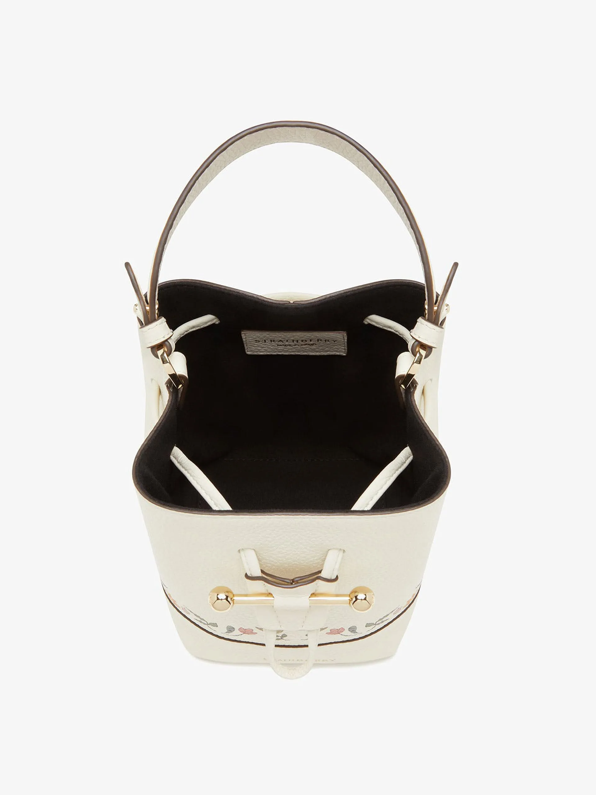 Vanilla bird print Osette bucket bag