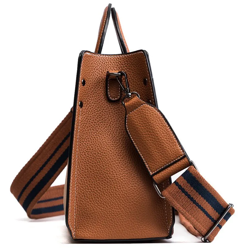 Vintage Patchwork Women Handbags Small Matte PU leather lady Crossbody Bags Wide strap female Shoulder bag Woman Totes bolsas