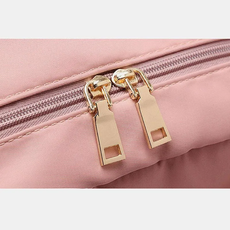 Women Latop Backpack Nylon Waterproof Multifunction Casual Patchwork Backpack