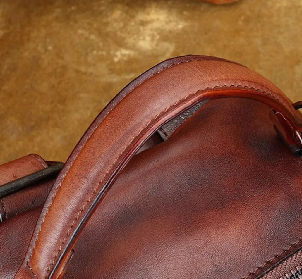 Womens Mini Leather Rucksack Shoulder Bag Leather Backpack Purse For Women