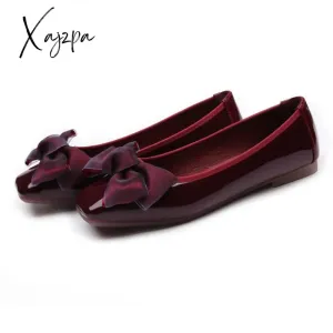 Xajzpa - New Women's Shoes Ballet Flats Boat Shoes Woman Slip-on Party Wedding Elegant Shine Best Sellers Classics Fashion Quality